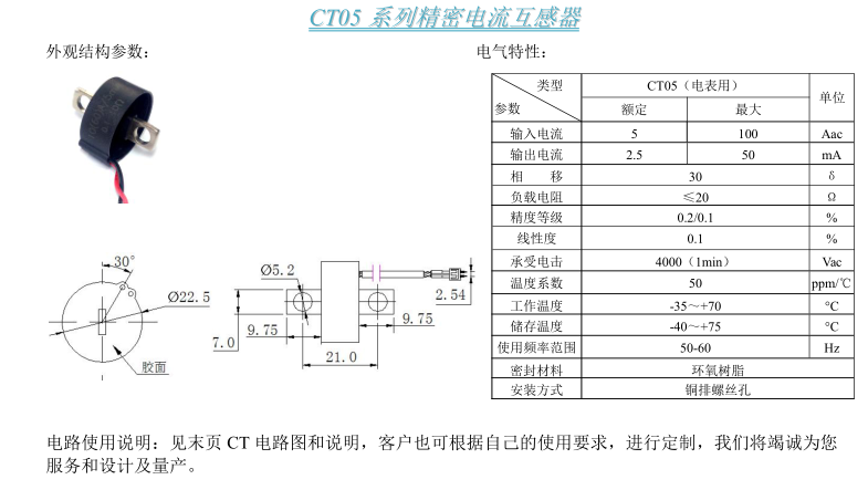 CT05參數(shù)